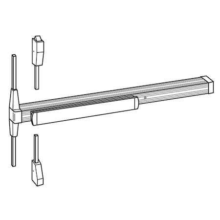 Von Duprin Exit Device, 1-3/4", Non-Handed, Grade 1 3327AEO 3 US4